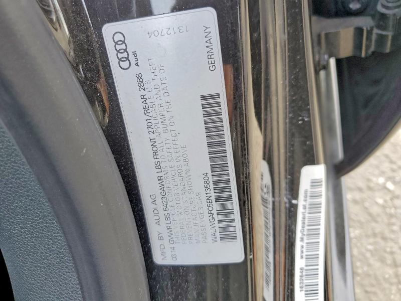 77240365 :رقم المزاد ، WAUWGAFC5EN135804 vin ، 2014 Audi A7 مزاد بيع