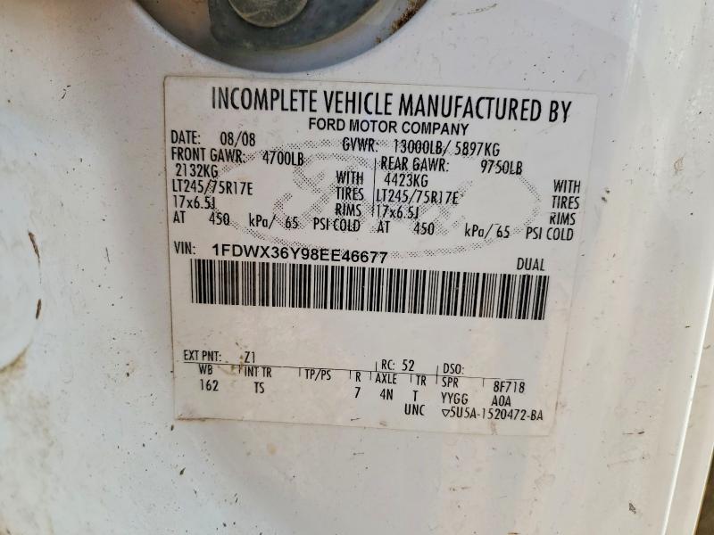 Продажа на аукционе авто 2008 Ford F350, vin: 1FDWX36Y98EE46677, номер лота: 55611206