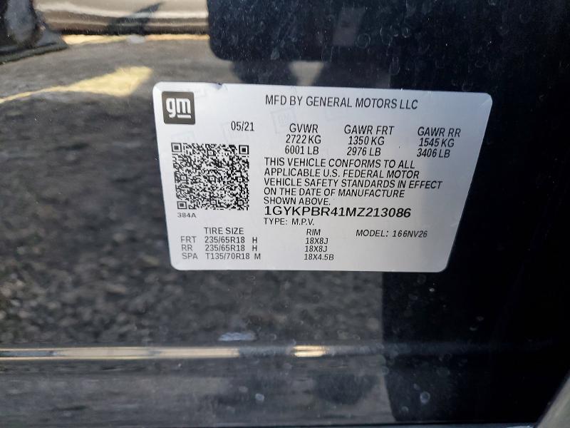 Aukcja sprzedaży 2021 Cadillac Xt6, vin: 1GYKPBR41MZ213086, numer aukcji: 75676255