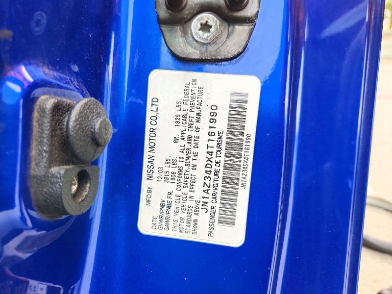 Aukcja sprzedaży 2004 Nissan 350z, vin: JN1AZ34DX4T161990, numer aukcji: 76261945
