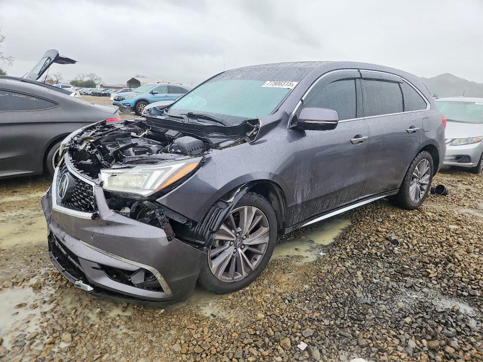 2017 Acura Mdx მანქანა იყიდება აუქციონზე, vin: 5FRYD4H57HB029778, აუქციონის ნომერი: 77900315