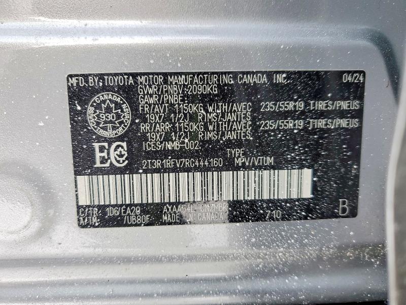 Продаж на аукціоні авто 2024 Toyota Rav4, vin: 2T3R1RFV7RC444160, номер лоту: 76168495