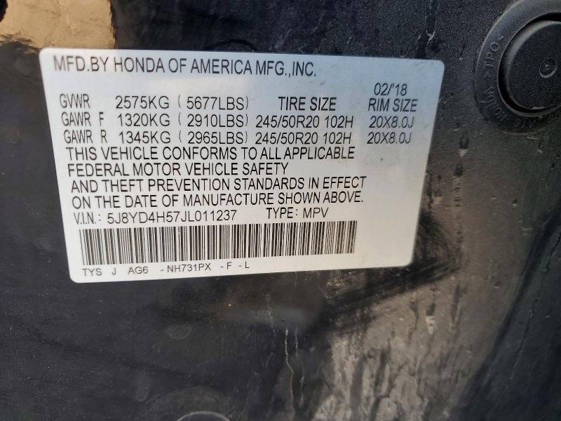 Продажа на аукционе авто 2018 Acura Mdx, vin: 5J8YD4H57JL011237, номер лота: 77368125