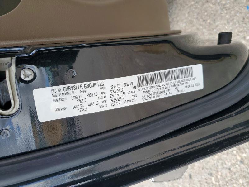 78100435 :رقم المزاد ، 2C4RC1CG9ER364928 vin ، 2014 Chrysler Town & Country مزاد بيع