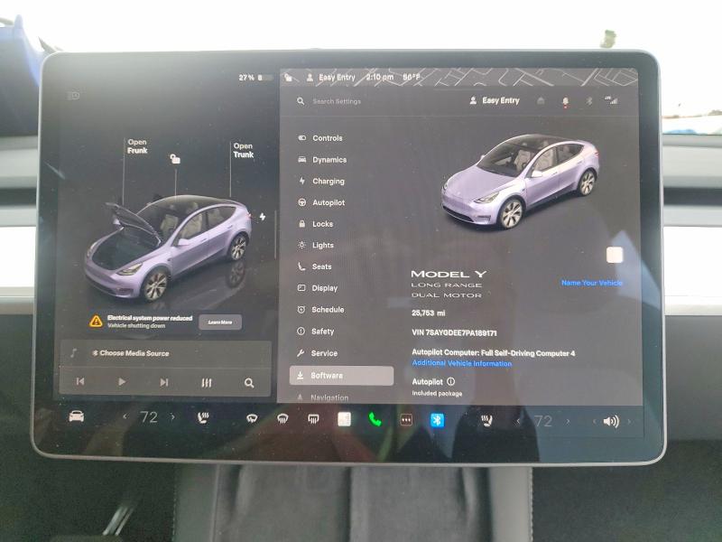 Aukcja sprzedaży 2023 Tesla Model Y, vin: 7SAYGDEE7PA189171, numer aukcji: 77911045