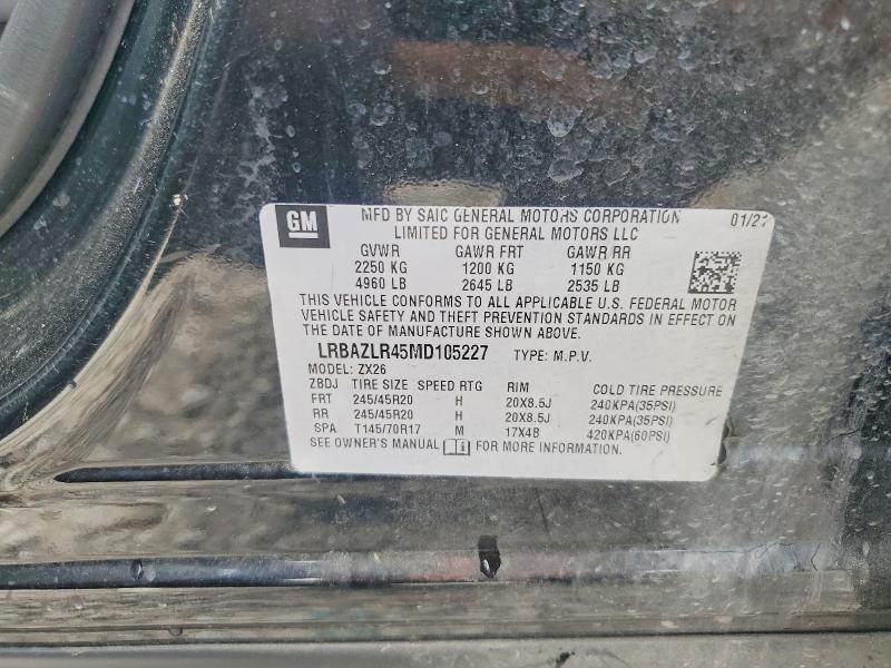 Продажа на аукционе авто 2021 Buick Envision, vin: LRBAZLR45MD105227, номер лота: 77868625