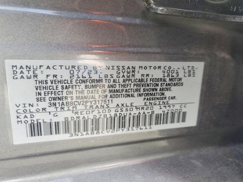 Продаж на аукціоні авто 2023 Nissan Sentra, vin: 3N1AB8CV2PY317611, номер лоту: 75852415