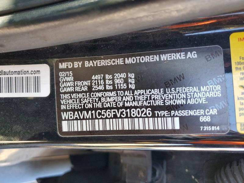 Продаж на аукціоні авто 2015 Bmw X1, vin: WBAVM1C56FV318026, номер лоту: 72894625