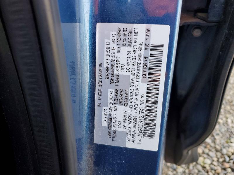Продажа на аукционе авто 2017 Mazda Cx-5, vin: JM3KFACL8H0215647, номер лота: 76426945