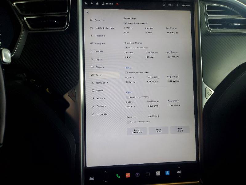 77837675 :رقم المزاد ، 5YJSA1E10HF187122 vin ، 2017 Tesla Model S مزاد بيع