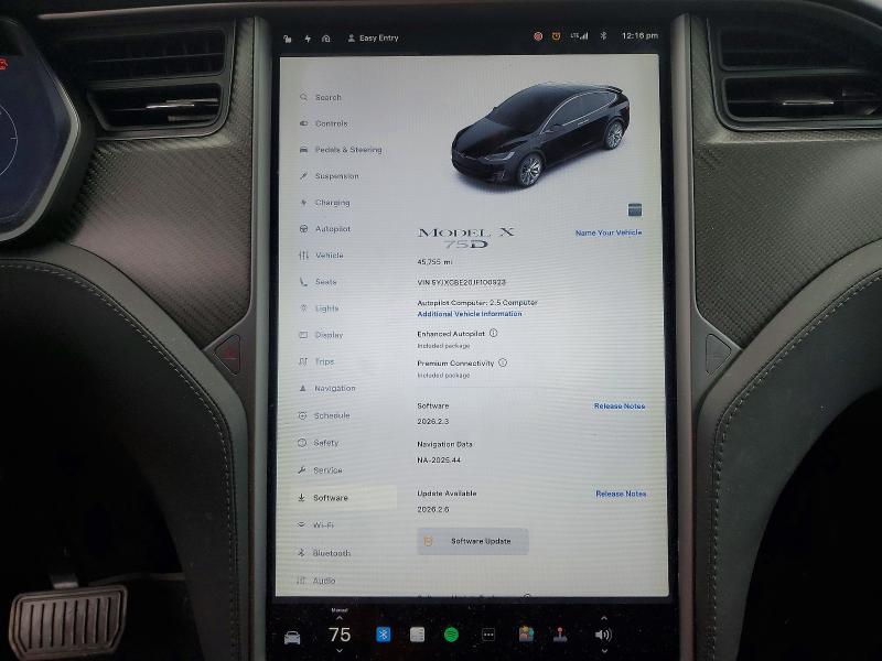 Aukcja sprzedaży 2018 Tesla Model X, vin: 5YJXCBE20JF100923, numer aukcji: 79568075