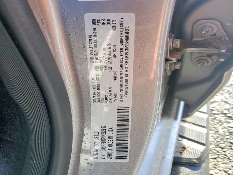 76214855 :رقم المزاد ، 1C6SRFBT5NN202892 vin ، 2022 Ram 1500 مزاد بيع