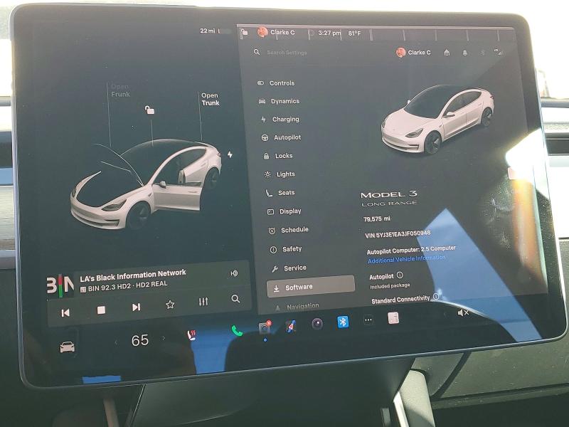Aukcja sprzedaży 2018 Tesla Model 3, vin: 5YJ3E1EA3JF050948, numer aukcji: 77628525