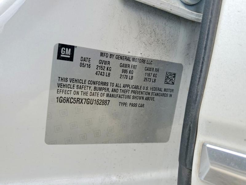 Продаж на аукціоні авто 2016 Cadillac Ct6, vin: 1G6KC5RX7GU162887, номер лоту: 77788105