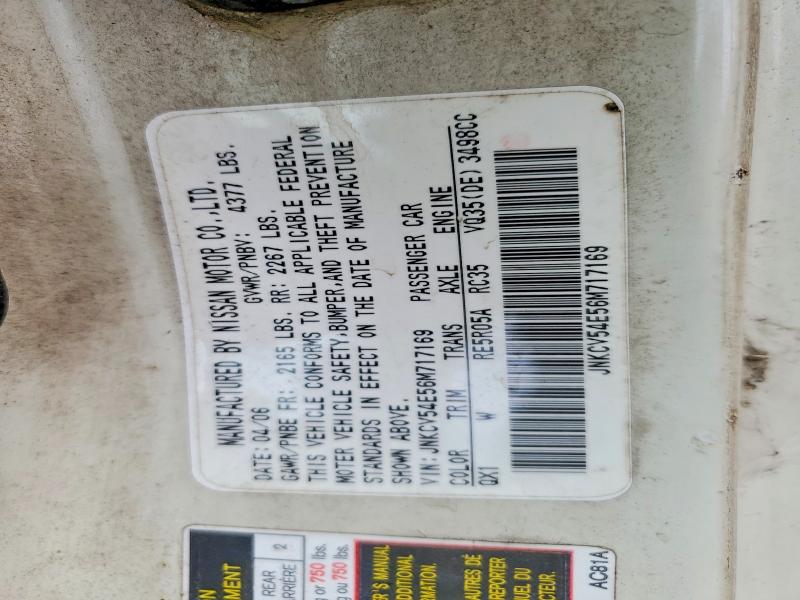 Продажа на аукционе авто 2006 Infiniti G35, vin: JNKCV54E56M717169, номер лота: 77744755