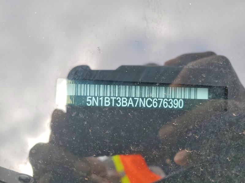 2022 Nissan Rogue მანქანა იყიდება აუქციონზე, vin: 5N1BT3BA7NC676390, აუქციონის ნომერი: 76339315