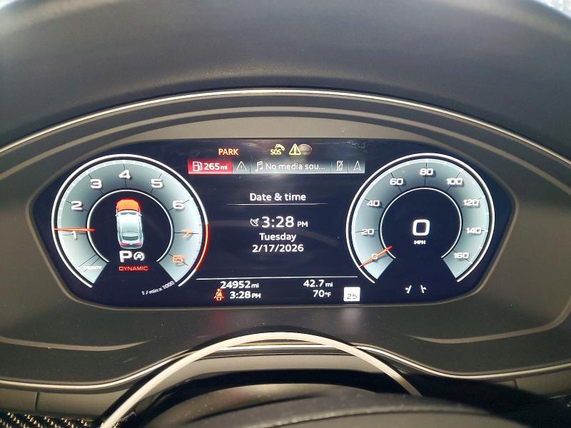 77885575 :رقم المزاد ، WAUFACF57SA001684 vin ، 2025 Audi A5 مزاد بيع