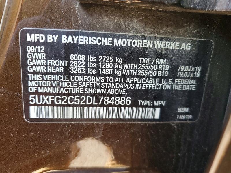 Aukcja sprzedaży 2013 Bmw X6, vin: 5UXFG2C52DL784886, numer aukcji: 75816575