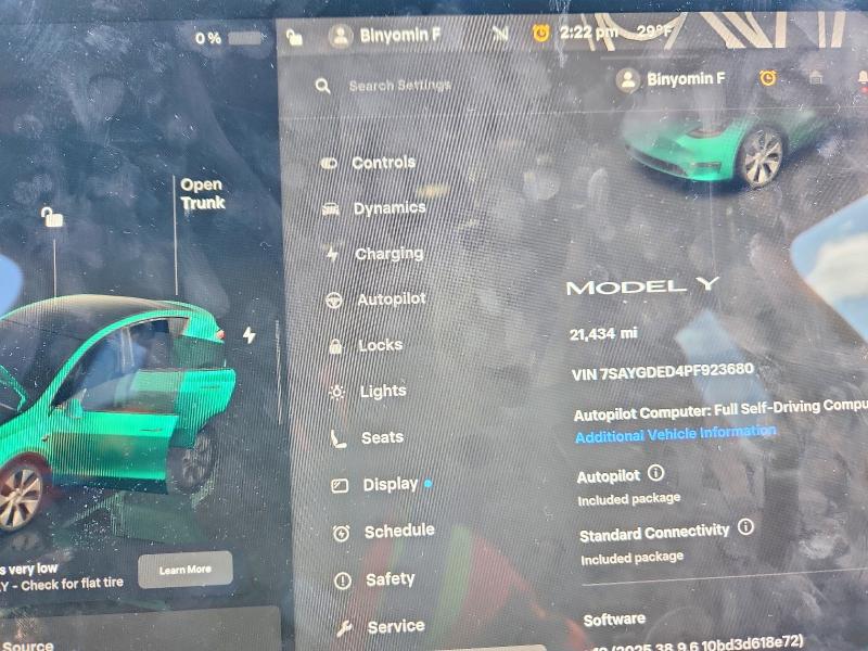 Aukcja sprzedaży 2023 Tesla Model Y, vin: 7SAYGDED4PF923680, numer aukcji: 75741605