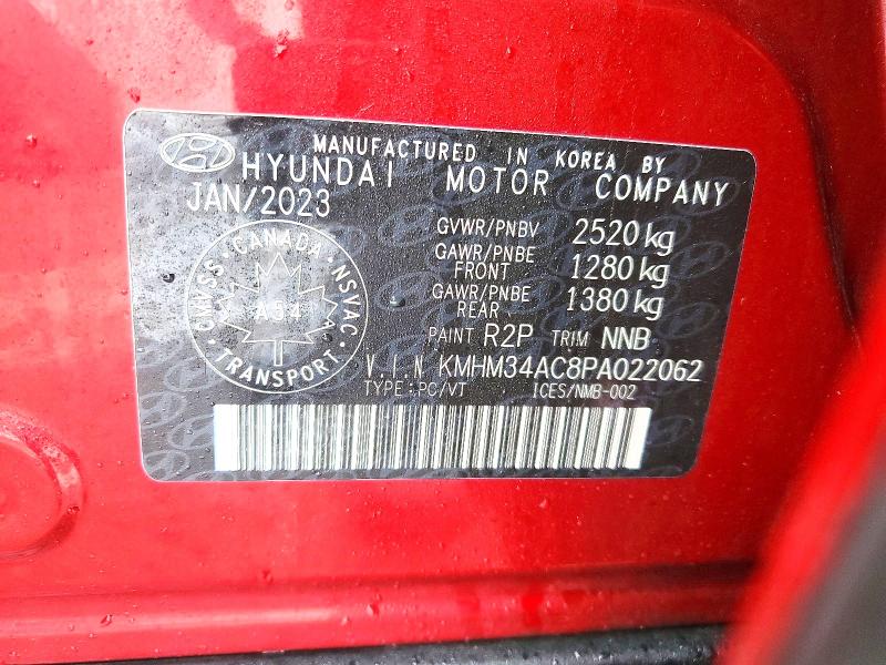 Aukcja sprzedaży 2023 Hyundai Ioniq 6, vin: KMHM34AC8PA022062, numer aukcji: 77765325