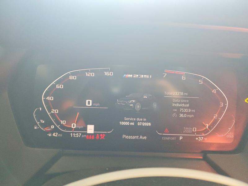 Продаж на аукціоні авто 2023 Bmw M235xi, vin: WBA13AL02P7L47437, номер лоту: 75948545