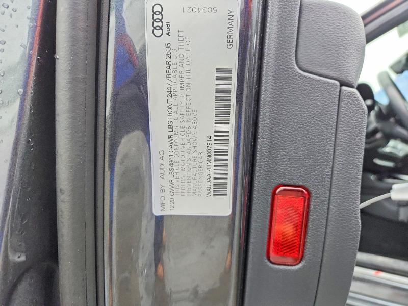 Продажа на аукционе авто 2021 Audi A4, vin: WAUDAAF48MN007914, номер лота: 78092295
