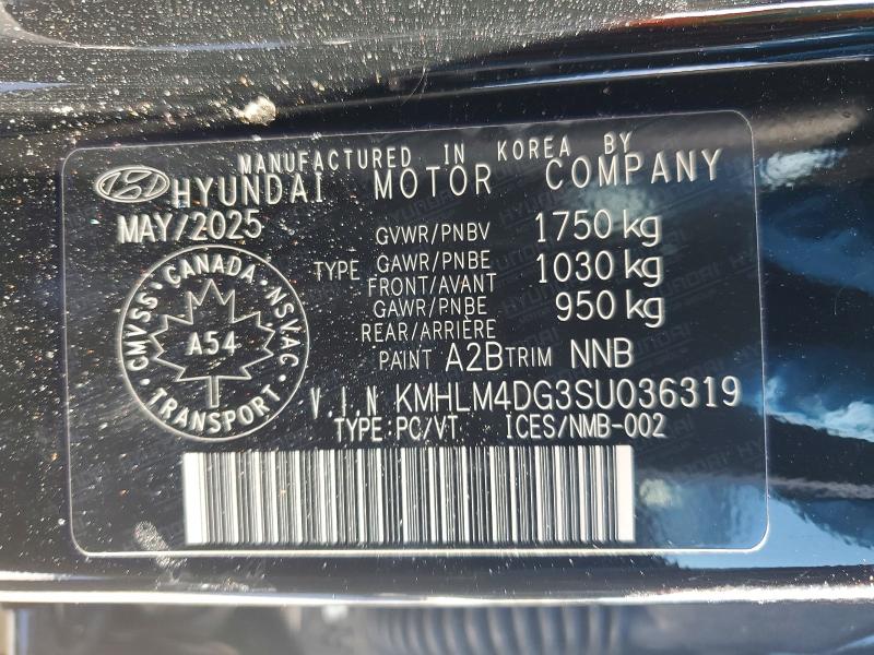 Aukcja sprzedaży 2025 Hyundai Elantra, vin: KMHLM4DG3SU036319, numer aukcji: 78055005