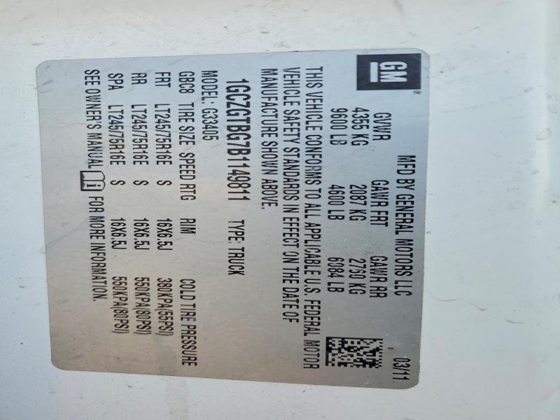 Продажа на аукционе авто 2011 Chev Express G3500, vin: 1GCZGTBG7B1149811, номер лота: 77893015