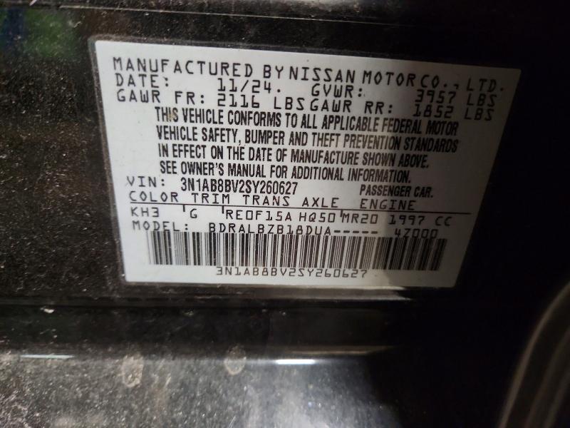 Aukcja sprzedaży 2025 Nissan Sentra, vin: 3N1AB8BV2SY260627, numer aukcji: 78181655