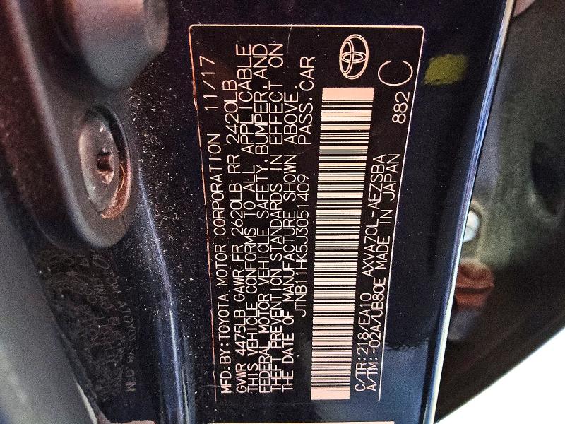 Продаж на аукціоні авто 2018 Toyota Camry, vin: JTNB11HK5J3051409, номер лоту: 78166905