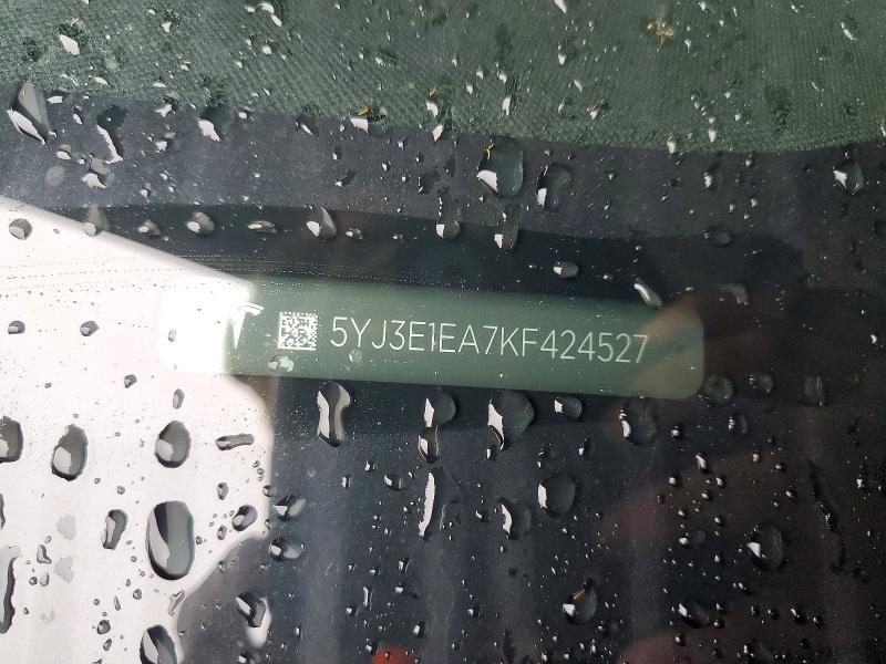 Продаж на аукціоні авто 2019 Tesla Model 3, vin: 5YJ3E1EA7KF424527, номер лоту: 77780205