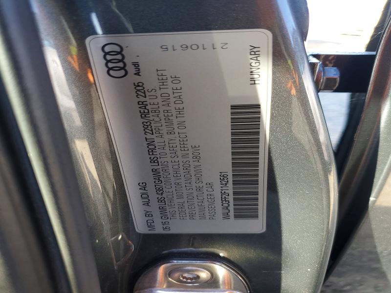 77693165 :رقم المزاد ، WAUACGFF2F1142561 vin ، 2015 Audi A3 مزاد بيع