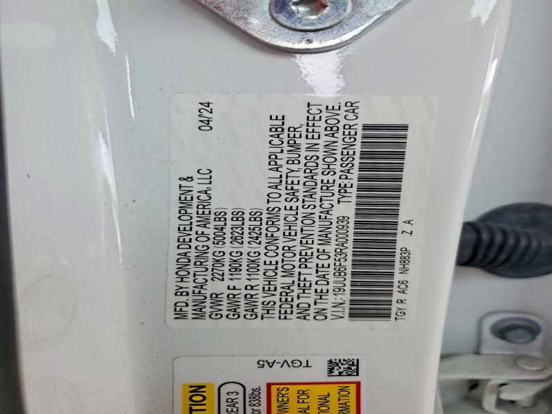 Aukcja sprzedaży 2024 Acura Tlx, vin: 19UUB6F53RA000939, numer aukcji: 75701825