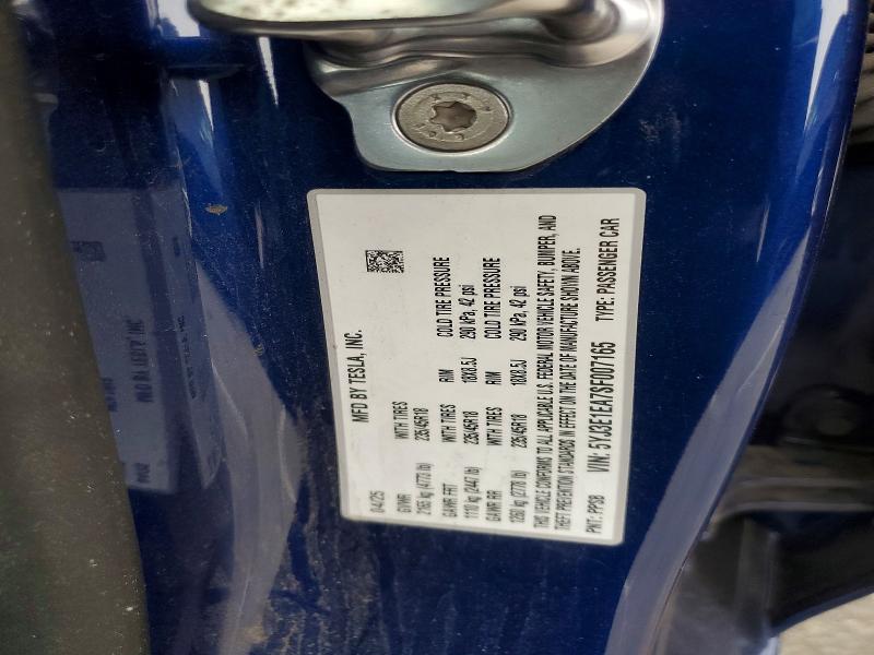 2025 Tesla Model 3 მანქანა იყიდება აუქციონზე, vin: 5YJ3E1EA7SF007165, აუქციონის ნომერი: 76558275
