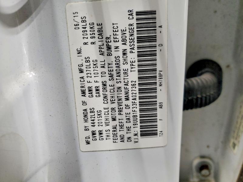 Продаж на аукціоні авто 2015 Acura Tlx, vin: 19UUB1F33FA027362, номер лоту: 75274345