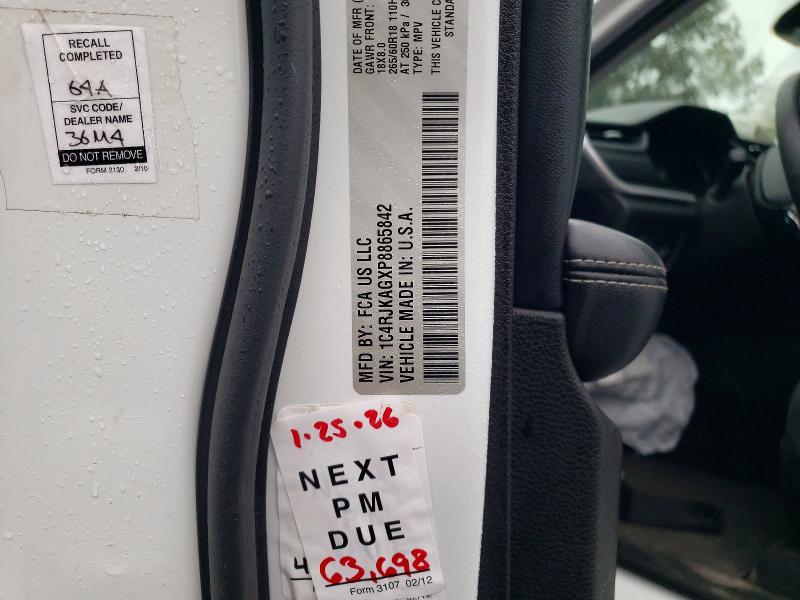 2023 Jeep Grand Cherokee მანქანა იყიდება აუქციონზე, vin: 1C4RJKAGXP8865842, აუქციონის ნომერი: 77232255