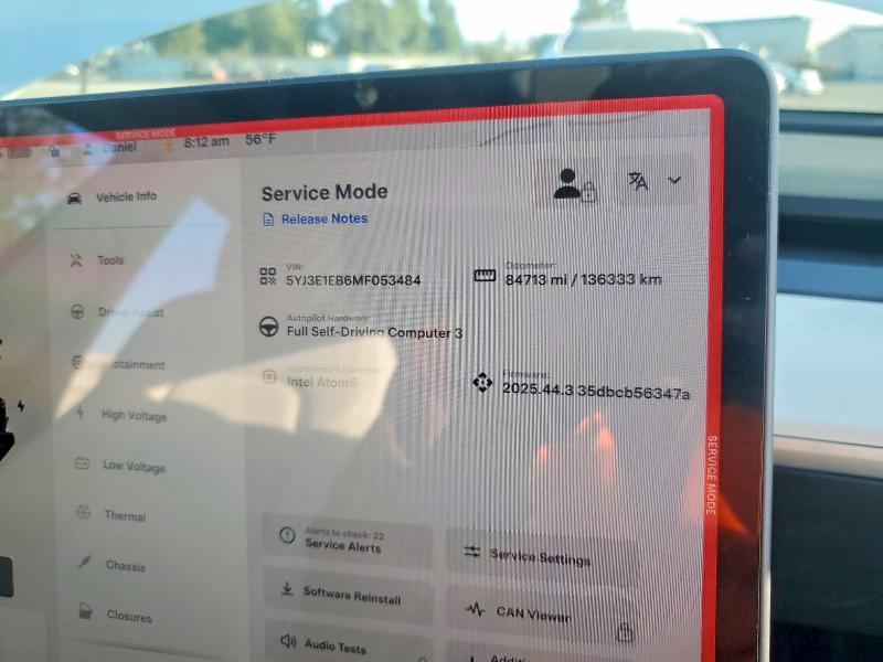 Продажа на аукционе авто 2021 Tesla Model 3, vin: 5YJ3E1EB6MF053484, номер лота: 74850515
