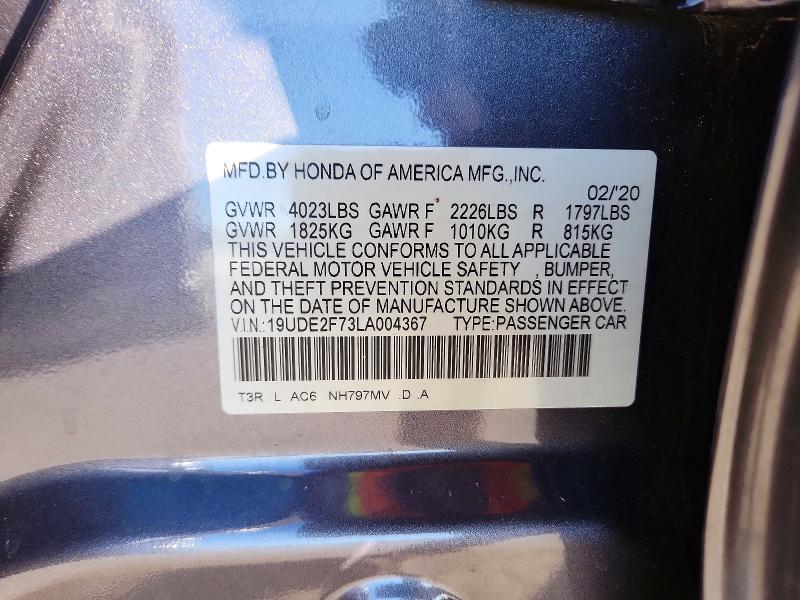 Продаж на аукціоні авто 2020 Acura Ilx, vin: 19UDE2F73LA004367, номер лоту: 77584095