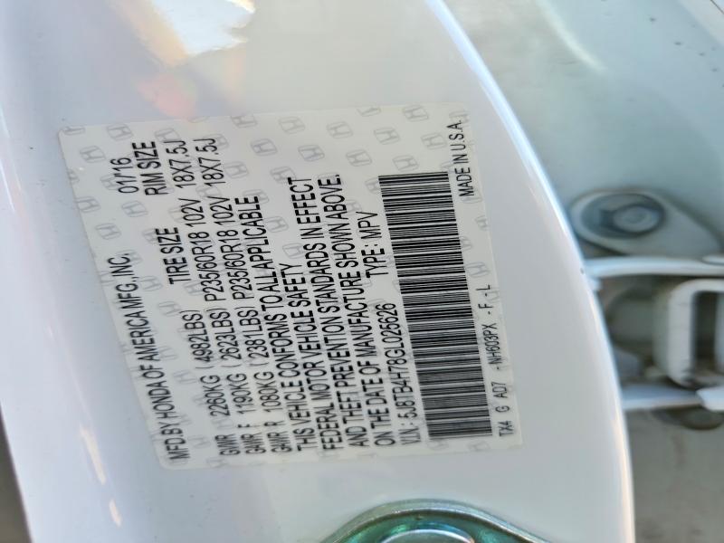 Продажа на аукционе авто 2016 Acura Rdx, vin: 5J8TB4H78GL025626, номер лота: 75869975