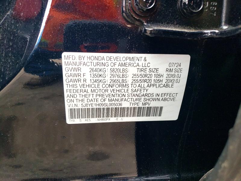 Продаж на аукціоні авто 2025 Acura Mdx, vin: 5J8YE1H09SL005036, номер лоту: 77198575