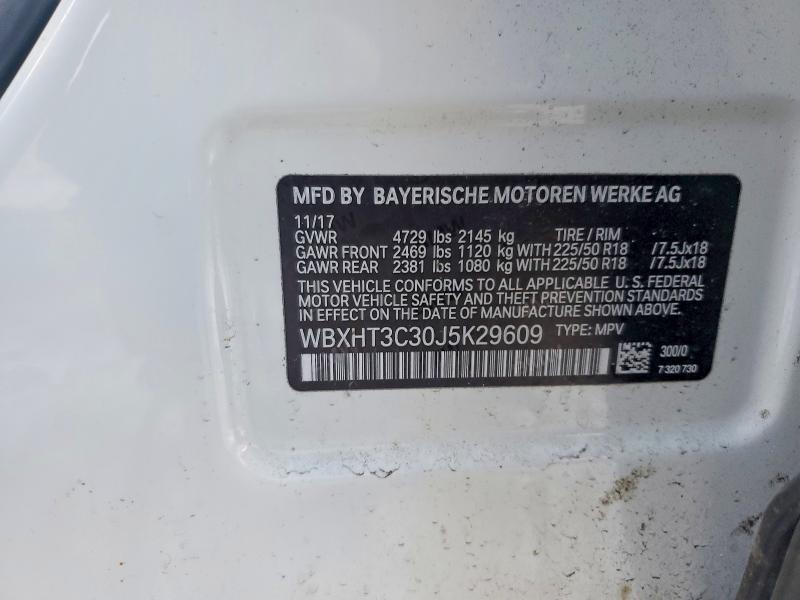 76354915 :رقم المزاد ، WBXHT3C30J5K29609 vin ، 2018 Bmw X1 مزاد بيع