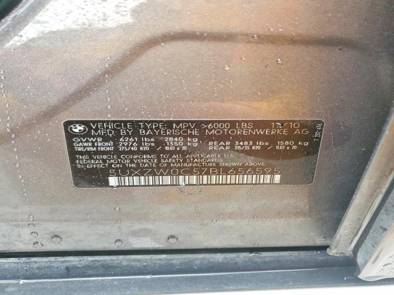 Aukcja sprzedaży 2011 Bmw X5, vin: 5UXZW0C57BL656595, numer aukcji: 78548825