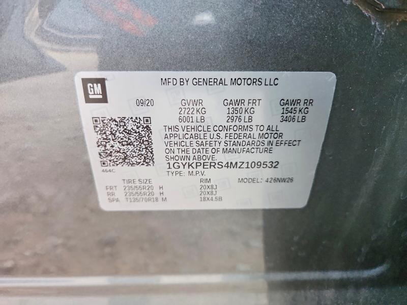 Aukcja sprzedaży 2021 Cadillac Xt6, vin: 1GYKPERS4MZ109532, numer aukcji: 78151815