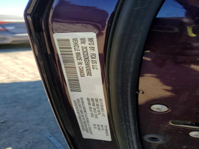 76848325 :رقم المزاد ، 2C3CDZKG5NH245982 vin ، 2022 Dodge Challenger مزاد بيع