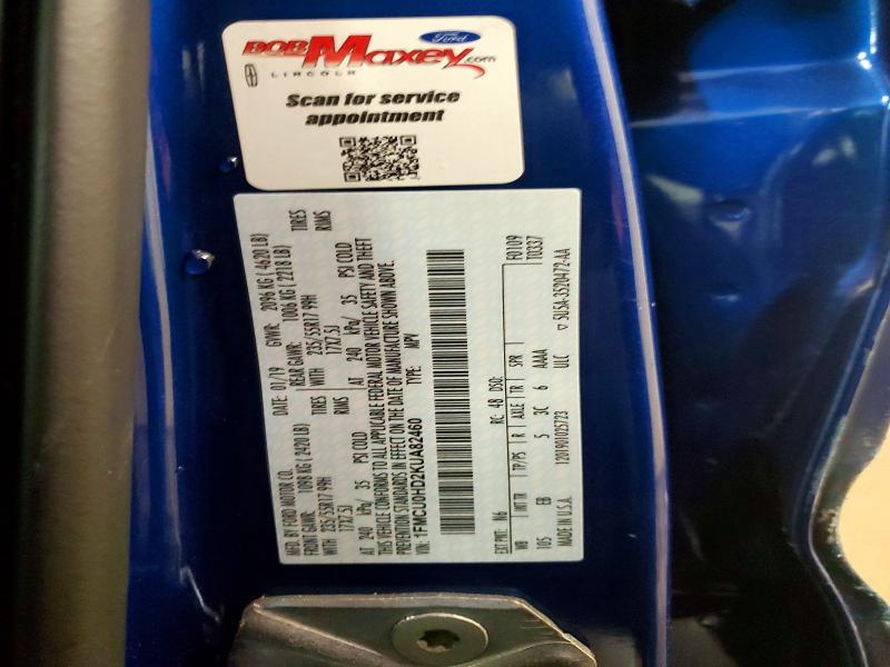 Aukcja sprzedaży 2019 Ford Escape, vin: 1FMCU0HD2KUA82460, numer aukcji: 76125025