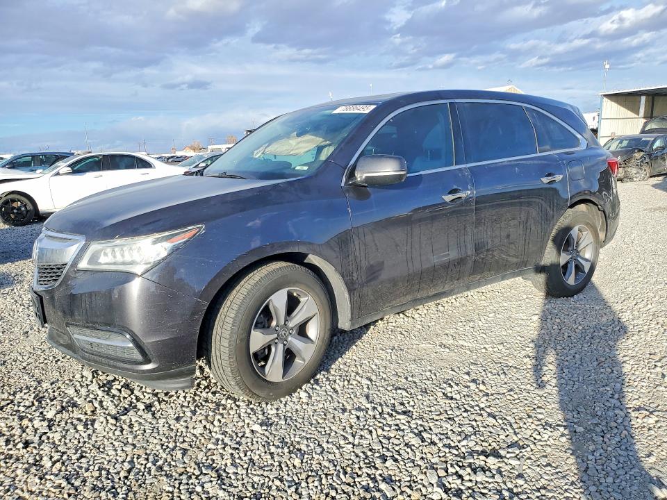 2016 Acura Mdx მანქანა იყიდება აუქციონზე, vin: 5FRYD4H28GB055973, აუქციონის ნომერი: 78886495