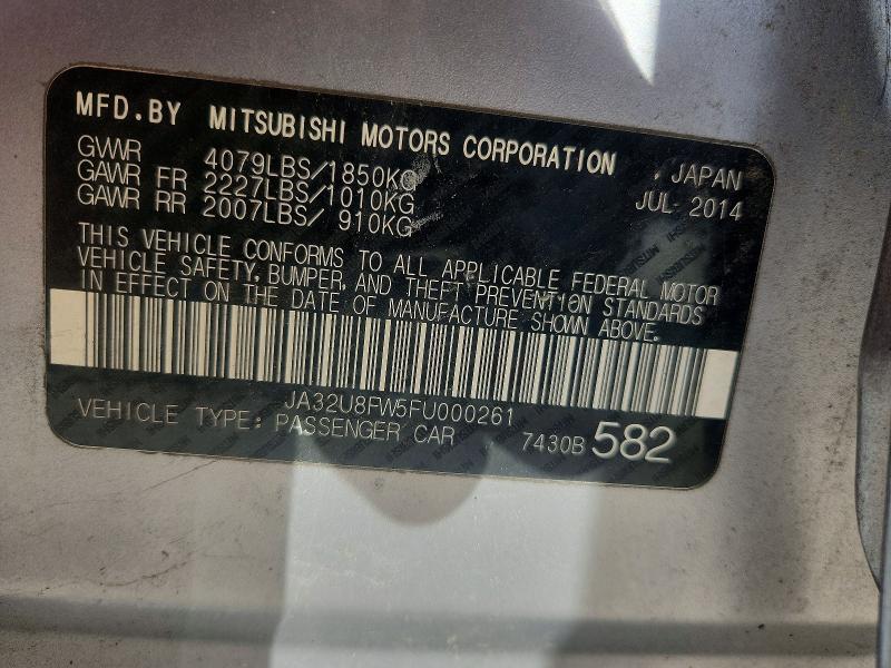 Продаж на аукціоні авто 2015 Mitsubishi Lancer, vin: JA32U8FW5FU000261, номер лоту: 79103635