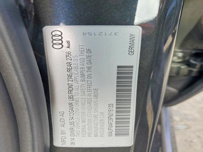 2015 Audi A6 მანქანა იყიდება აუქციონზე, vin: WAUFMAFC6FN015133, აუქციონის ნომერი: 76258255