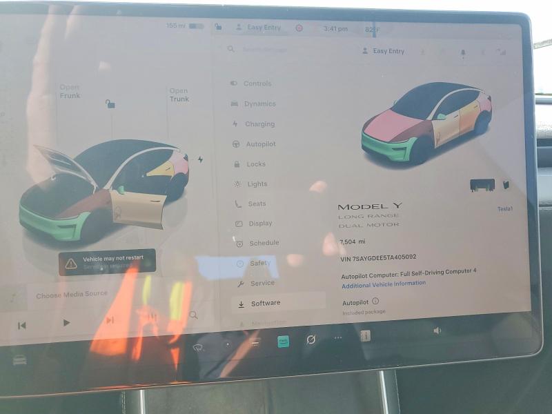 Aukcja sprzedaży 2026 Tesla Model Y, vin: 7SAYGDEE5TA405092, numer aukcji: 76267275