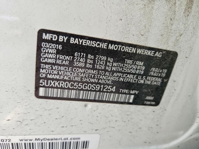 Aukcja sprzedaży 2016 Bmw X5, vin: 5UXKR0C55G0S91254, numer aukcji: 78667925